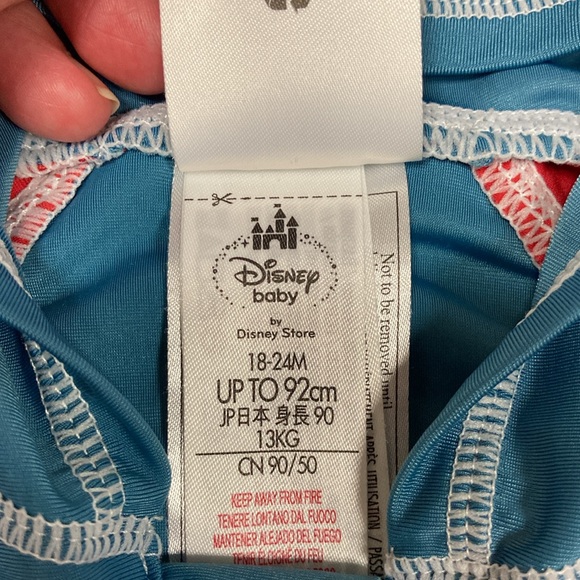 Disney Baby Mickey Mouse Rash Guard and swim trunks bathing suit 18/24m - Picture 9 of 10